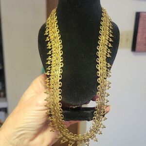 Antique Exquisite Necklace 17" UNTESTED